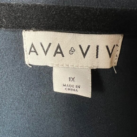 Ava & viv blue ombré high low top women’s size 1X - Picture 5 of 7